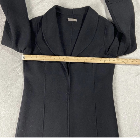 Kenar 100% Boiled Wool  Black Jacket Cardigan Blazer - Picture 8 of 12